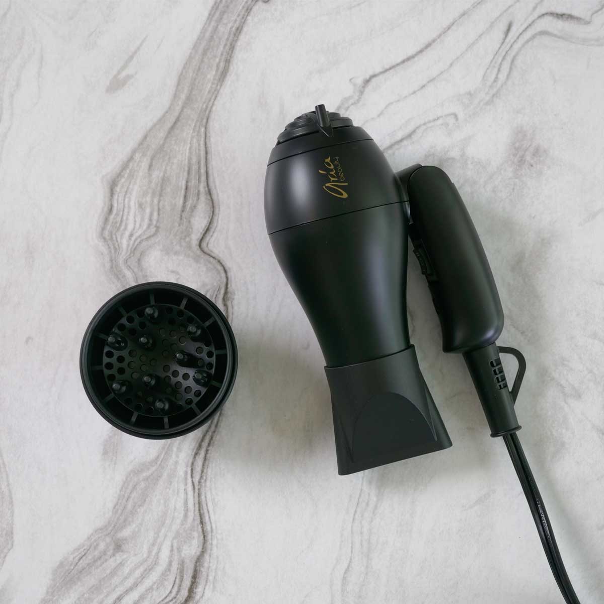 Aria Beauty Blow Dryers Black Mini Blow Dryer Aria Beauty Blow Dryers Black Mini Blow Dryer
