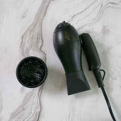 Aria Beauty Blow Dryers Black Mini Blow Dryer Aria Beauty Blow Dryers Black Mini Blow Dryer