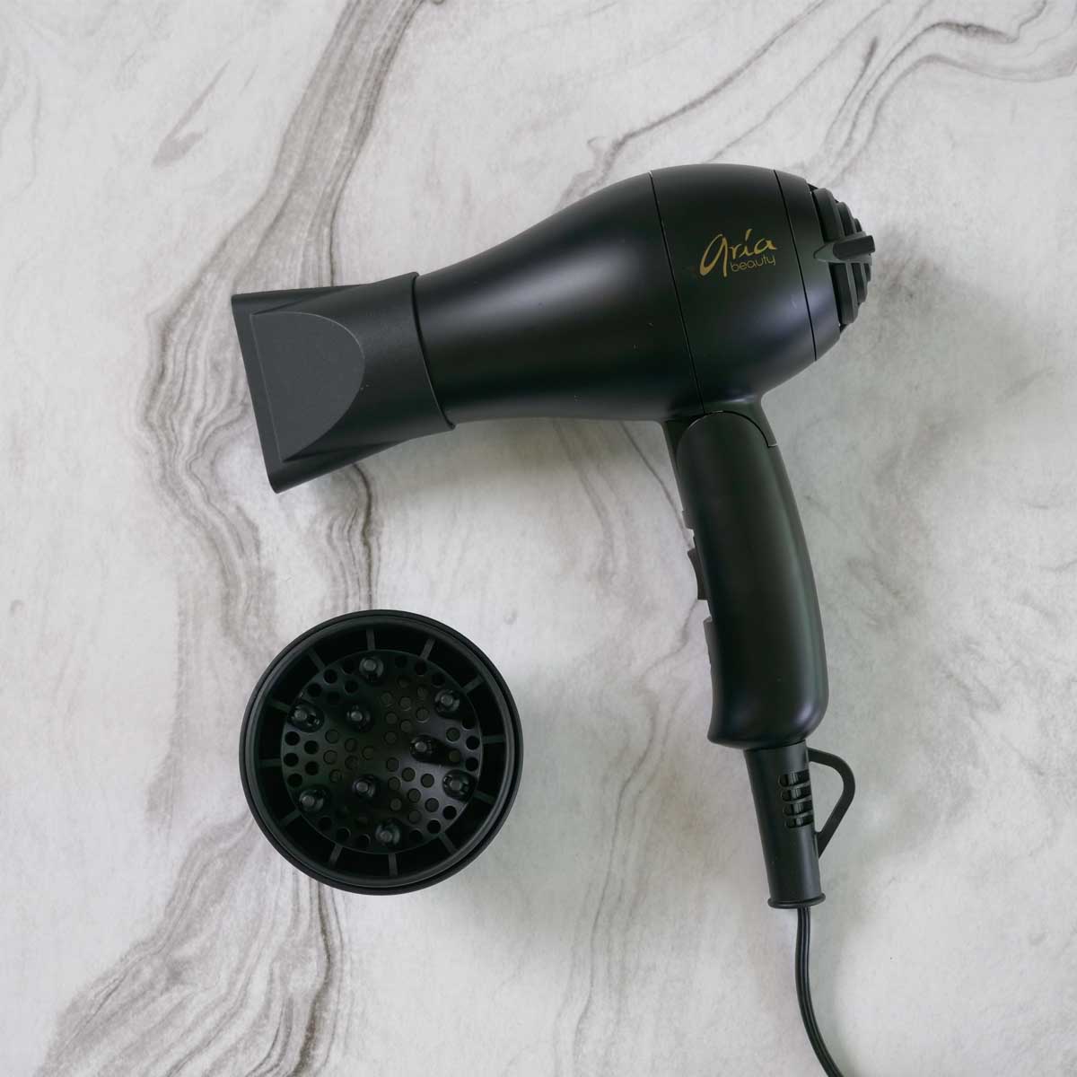 Aria Beauty Blow Dryers Black Mini Blow Dryer Aria Beauty Blow Dryers Black Mini Blow Dryer
