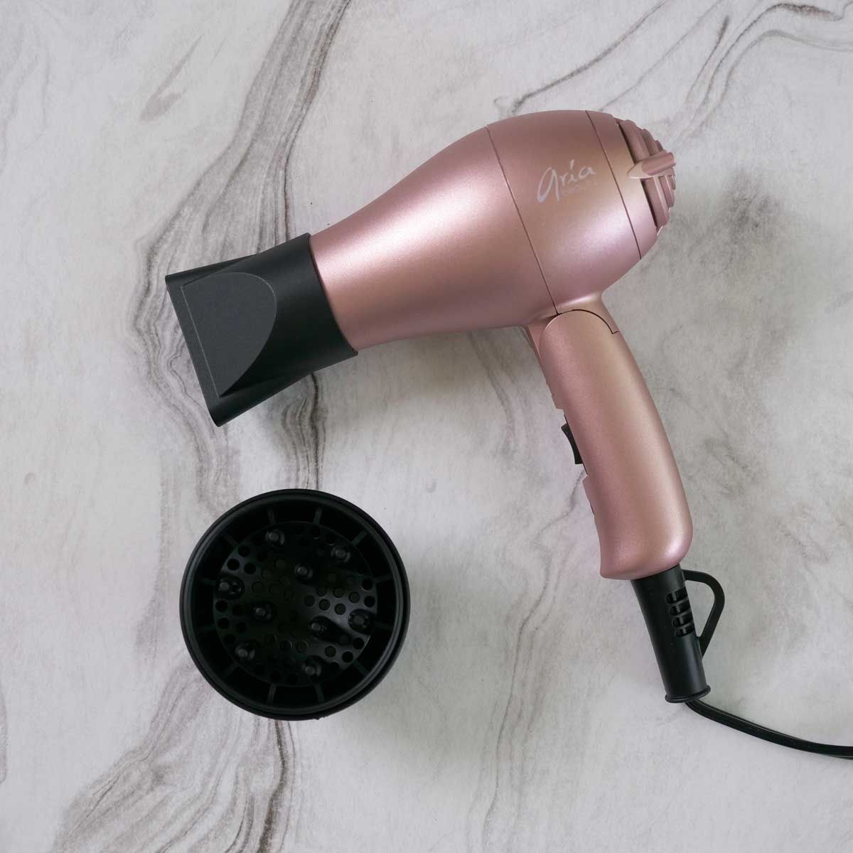 Aria Beauty Blow Dryers Rose Gold Mini Blow Dryer Aria Beauty Blow Dryers Rose Gold Mini Blow Dryer