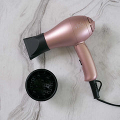 Aria Beauty Blow Dryers Rose Gold Mini Blow Dryer Aria Beauty Blow Dryers Rose Gold Mini Blow Dryer