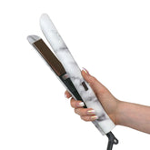 Aria Beauty Hair Straightener - Hair Iron Grey Marble Digital Straightener