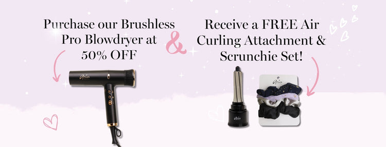 Brushless Blow dryer 50% off with free hair accessories