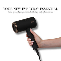 Aria Beauty Blow Dryers Compact Luxe Blowdryer - 1875W Hair Dryer - Black