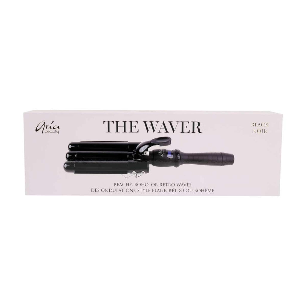 Aria Beauty Curling Wands / Curling Irons Triple Barrel Waver - 25 mm - Matte Black