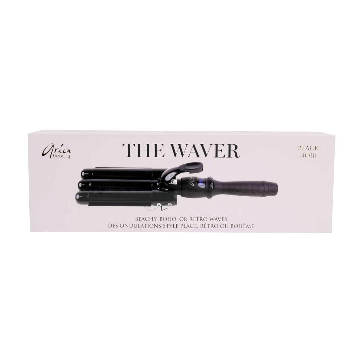 Aria Beauty Curling Wands / Curling Irons Triple Barrel Waver - 25 mm - Matte Black