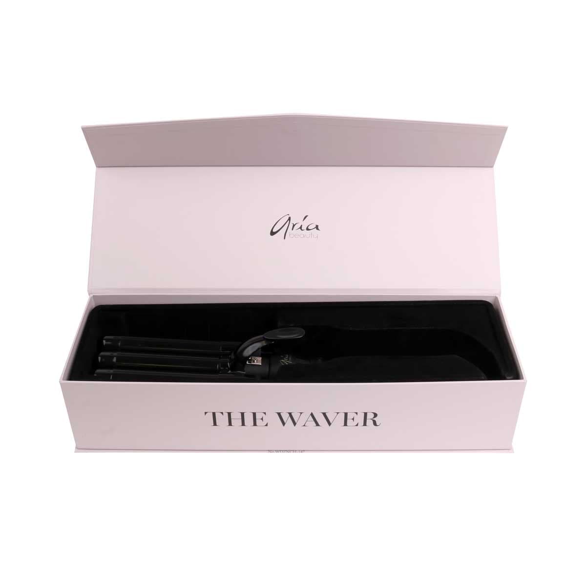 Aria Beauty Curling Wands / Curling Irons Triple Barrel Waver - 25 mm - Matte Black
