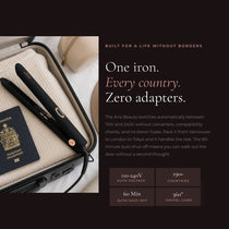 Aria Beauty Hair Straightener - Hair Iron 1” Ultra Sleek Black Digital Hair Straightener