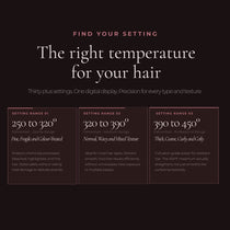 Aria Beauty Hair Straightener - Hair Iron 1” Ultra Sleek Black Digital Hair Straightener