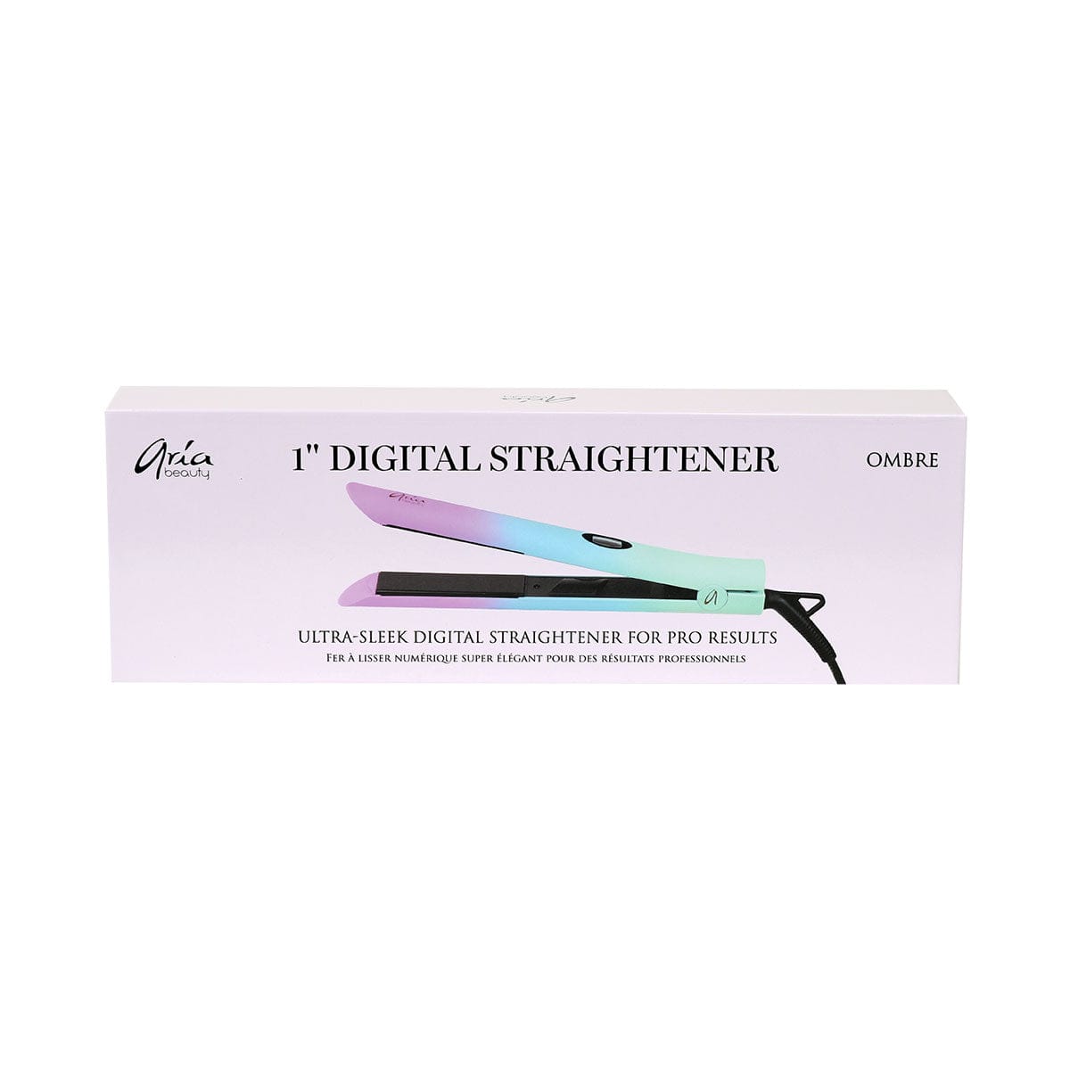Aria Beauty Hair Straightener - Hair Iron 1” Ultra Sleek Ombre Digital Hair Straightener