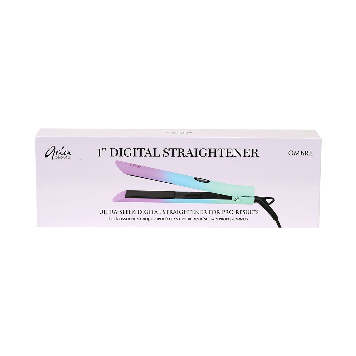 Aria Beauty Hair Straightener - Hair Iron 1” Ultra Sleek Ombre Digital Hair Straightener