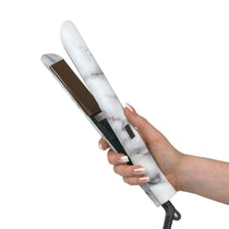 Aria Beauty Hair Straightener - Hair Iron Grey Marble Digital Straightener