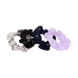Aria Beauty Hair Styling Accessories 4 Piece Star Scrunchie Set