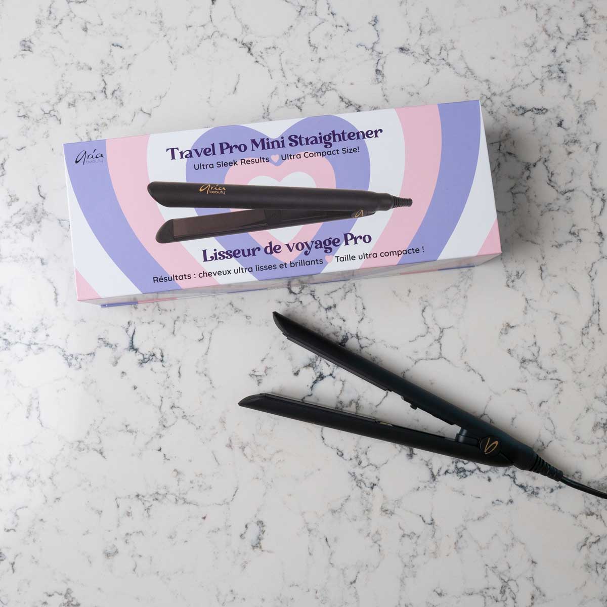 Aria Beauty Hair Tools Travel Pro Mini Straightener