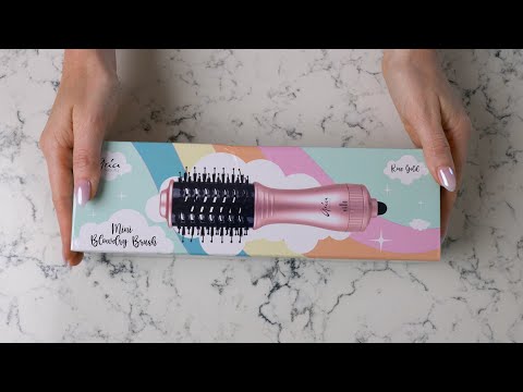 Rose Gold Mini Blowdry Brush unboxing video