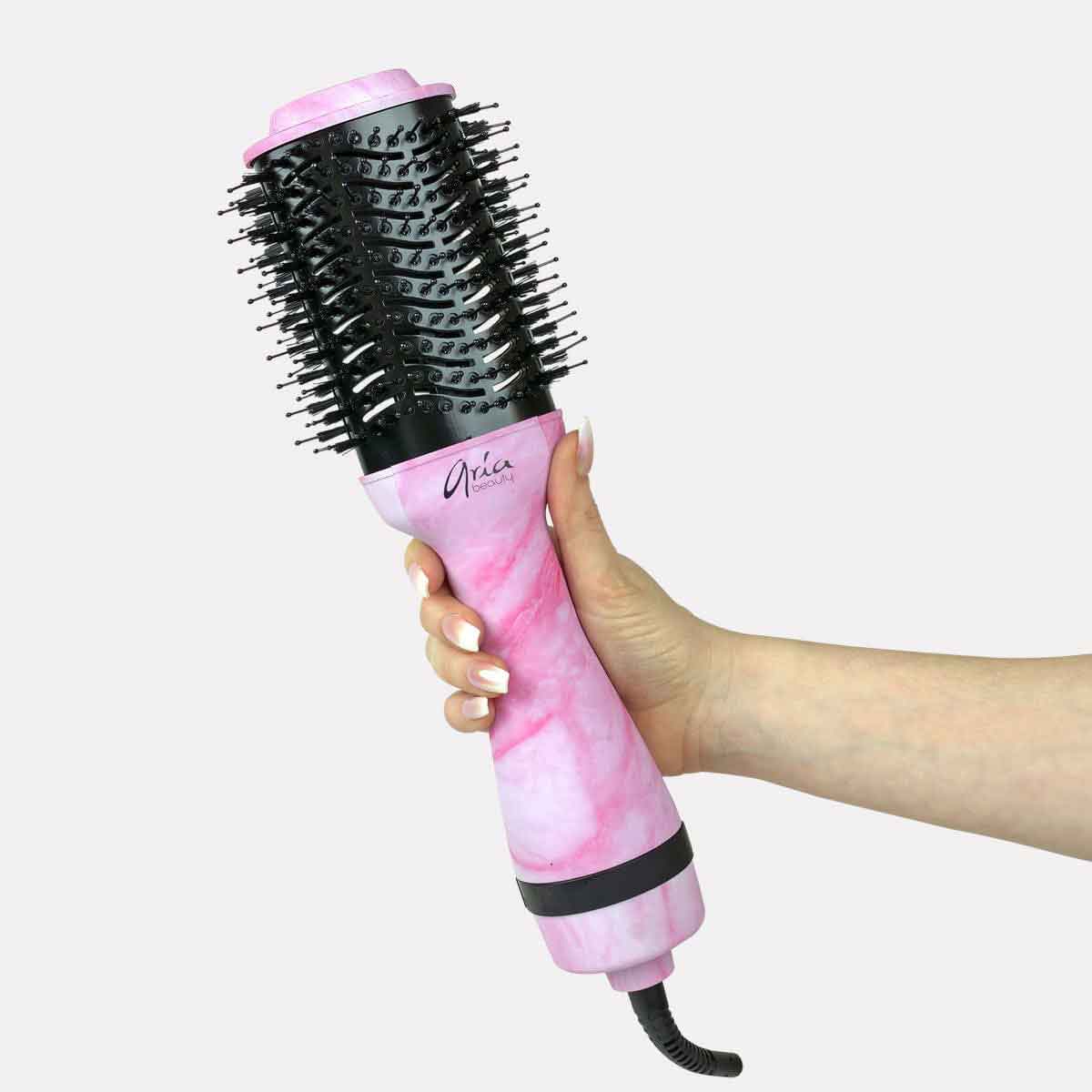 Aria Beauty Blow Dryers Bestselling Pink Marble Blowdry Brush Main image