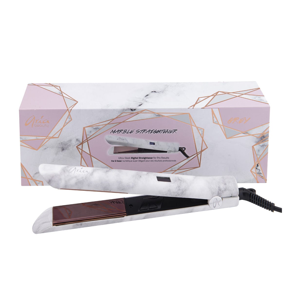 Aria Beauty Marble Digital Straightener