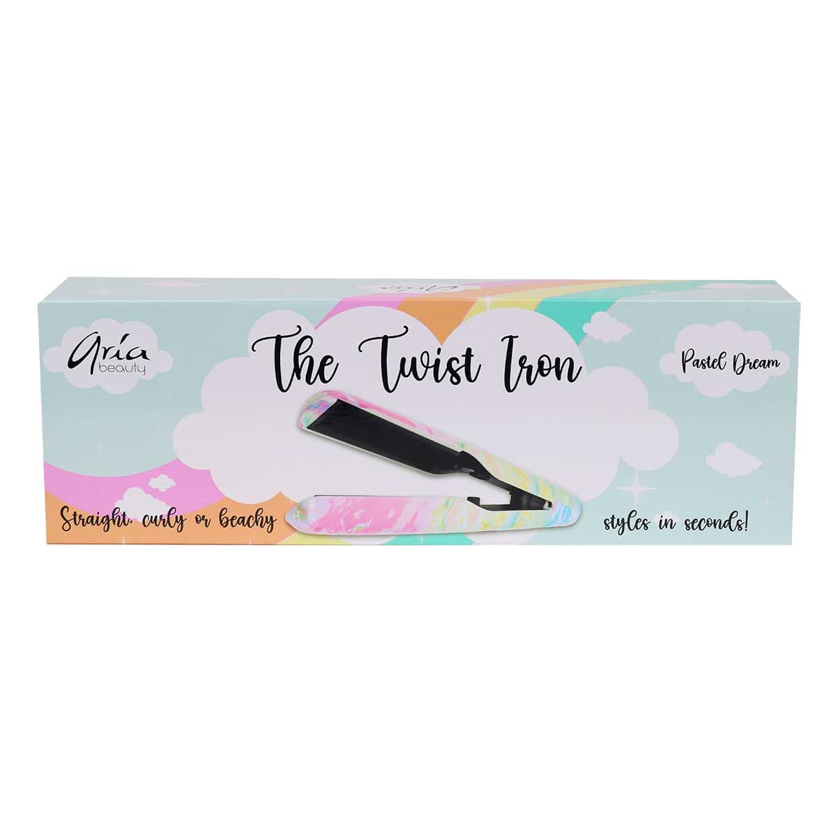Ariabeauty Hair Straightener - Hair Iron The Twist Pastel Flat Iron