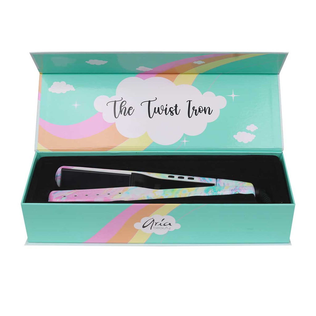 Ariabeauty Hair Straightener - Hair Iron The Twist Pastel Flat Iron